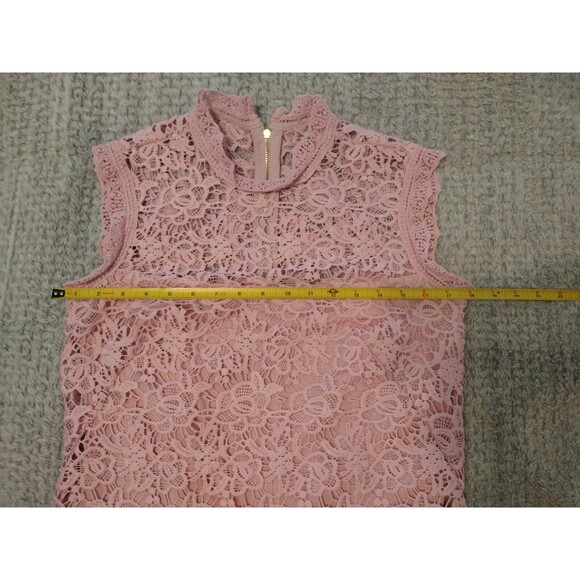 Nanette Lepore Sleeveless Lace Top Sm Boho Cottage Core Feminine Y2k - Picture 7 of 9